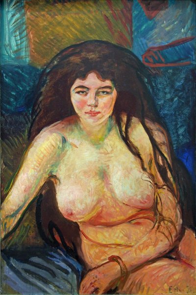 Medio desnudo femenino de Edvard Munch